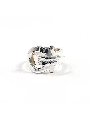 Salvatore Ferragamo Salvatore Ferragamo Gancini Ring, Sterling Silver 925cm, Women's (view 1)