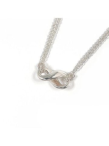 Tiffany & Co. TIFFANY&amp;Co. Tiffany Infinity Necklace, Sterling Silver 925, Silver, Women's (view 2)