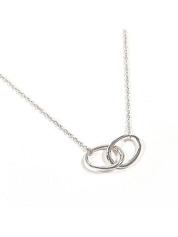 Tiffany & Co. TIFFANY&amp;Co. Tiffany Double Loop Elsa Peretti Necklace, Sterling Silver 925, Silver, Women's (view 1)