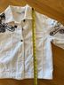 Chico's 100% Cotton Floral White Black Denim Jacket Size M - photo 10