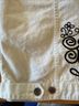 Chico's 100% Cotton Floral White Black Denim Jacket Size M - photo 7
