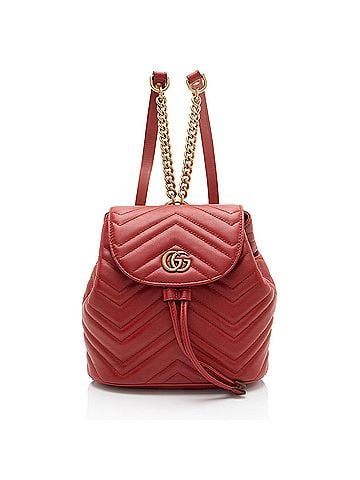 Gucci Gucci Matelasse Leather GG Marmont Mini Backpack (view 1)