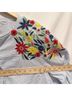 Luii 100% Cotton Floral Blue White Jacket Size L - photo 7