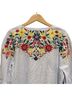 Luii 100% Cotton Floral Blue White Jacket Size L - photo 12