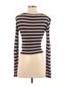 ALLSAINTS Stripes Black Pink Long Sleeve Top Size S - photo 2