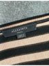 ALLSAINTS Stripes Black Pink Long Sleeve Top Size S - photo 3