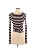 ALLSAINTS Stripes Black Pink Long Sleeve Top Size S - photo 1