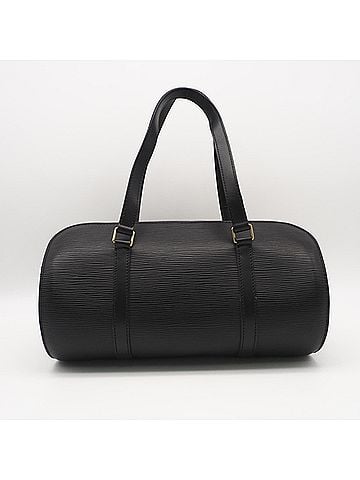 Louis Vuitton LOUIS VUITTON Epi Soufflot Noir M52222 Handbag Black Leather Women's (view 2)