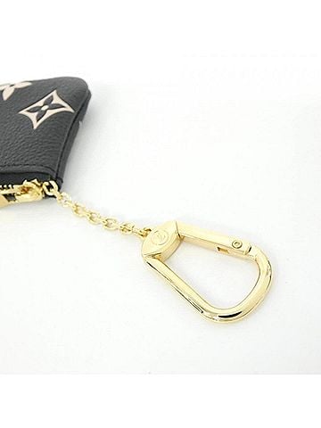 Louis Vuitton Louis Vuitton Bicolor Monogram Empreinte Pochette Cle M80885 Coin &amp; Key Case (view 2)