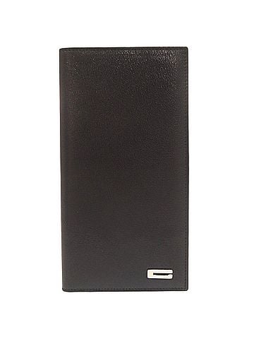 Gucci Gucci logo hardware leather black billfold long wallet 0918GUCCI (view 1)
