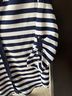 Antik Batik 100% Polyester Stripes Blue White 3/4 Sleeve Henley Size L - photo 5