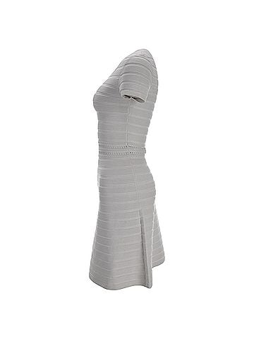 Michael Kors Michael Michael Kors Bandage Knee-Length Dress in White Viscose (view 2)
