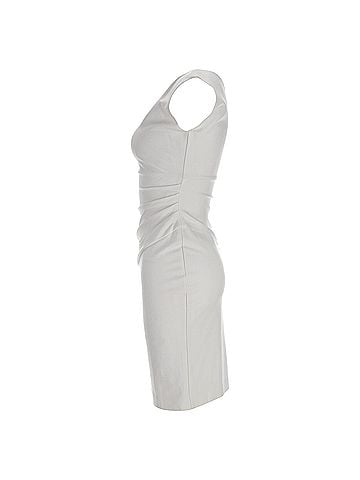 Diane von Furstenberg Diane Von Furstenberg Bevin Ruched Sheath Dress in White Viscose (view 2)