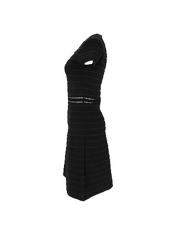 Michael Kors Michael Michael Kors Bandage Knee-Length Dress in Black Viscose (view 2)