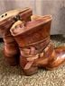 BED|STU 100% Leather Teal Heels Size 6 1/2 - photo 3