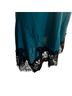 Gold Hawk Teal Black Silk Top Size M - photo 4