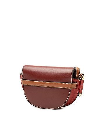 Loewe Loewe Gate Mini Crossbody Shoulder Bag, Red/Brown Leather, Women's. (view 2)