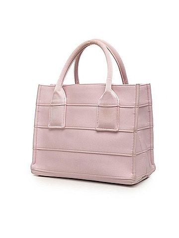 Salvatore Ferragamo Salvatore Ferragamo Logo Mini Tote Bag Handbag GG-214988 Pink Fabric Women's (view 2)