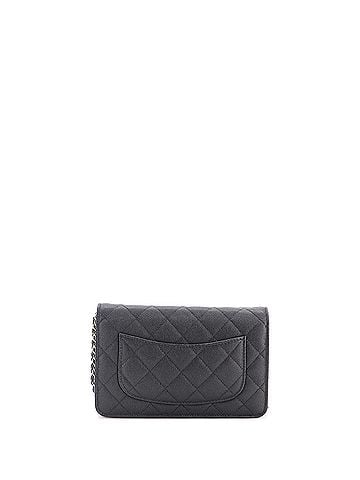 Chanel Crystal CC Wallet on Chain Quilted Caviar (view 2)