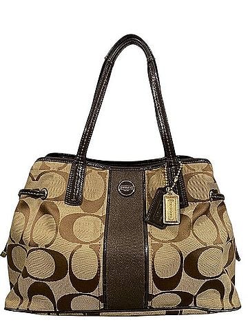 Coach Factory Signature Canvas Bag Shoulder Bag (view 1)
