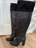 French Connection 100% Leather Black Boots Size 8 1/2 - photo 6