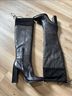 French Connection 100% Leather Black Boots Size 8 1/2 - photo 4