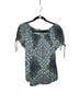 Lavish Alice Print Blue Brown T-Shirt Size L - photo 1