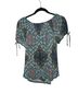 Lavish Alice Print Blue Brown T-Shirt Size L - photo 2