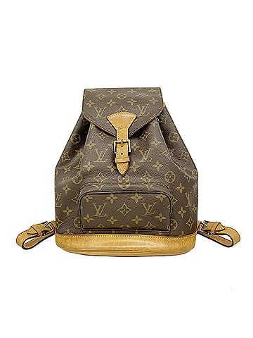 Louis Vuitton Louis Vuitton Monogram Montsouris MM Backpack, M51136, Brown, Women's, P3309747 (view 1)