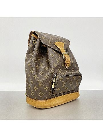 Louis Vuitton Louis Vuitton Monogram Montsouris MM Backpack, M51136, Brown, Women's, P3309747 (view 2)
