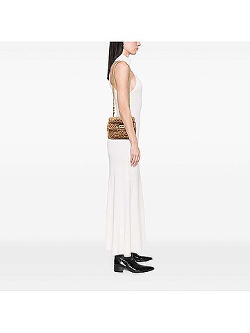 Valentino Medium Knit Roman Stud Satchel (view 2)