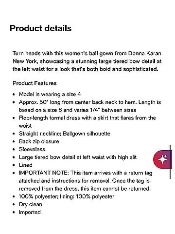 Donna Karan New York Bow Trim Ballgown Cocktail Dress (view 2)