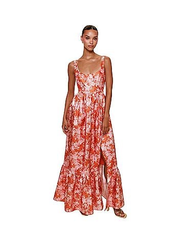 Hutch Beanie Floral Metallic Jacquard Cocktail Dress (view 1)