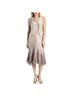 Komarov 100% Polyester Solid Ombre Tan Pink Ivory Casual Dress Size L - photo 1