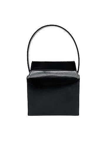 Givenchy GIVENCHY Logo Handbag, Interchangeable Handle, Leather, Black, Women's (view 1)
