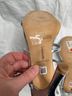 Larroudé 100% Leather Silver Heels Size 9 1/2 - photo 3