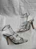 Larroudé 100% Leather Silver Heels Size 9 1/2 - photo 7