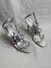Larroudé 100% Leather Silver Heels Size 9 1/2 - photo 4