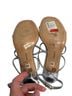 Larroudé 100% Leather Silver Heels Size 9 1/2 - photo 2