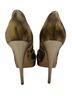 Casadei Animal Print Brown Gold Heels Size 7 - photo 2