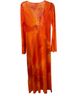 Caroline Constas Print Orange Yellow Red Swimsuit Cover Up Size S - photo 2