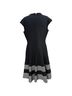 St. John Solid Black White Cocktail Dress Size 14 - photo 2
