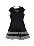 St. John Solid Black White Cocktail Dress Size 14 - photo 5