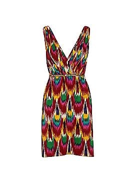 Alice + Olivia Alameda Ikat Printed Pleat Dress Cocktail Dress (view 2)