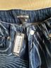PrettyLittleThing 100% Cotton Stripes Blue Jeans Size 4 - photo 3