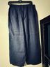 Flax 100% Linen Solid Blue Linen Pants Size M - photo 7
