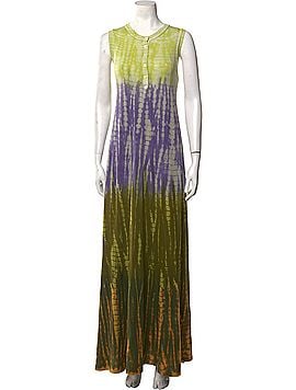 Raquel Allegra Tie-Dye Print Long Dress Casual Dress (view 1)