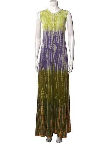 Raquel Allegra Tie-Dye Print Long Dress Casual Dress (view 1)