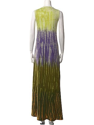 Raquel Allegra Tie-Dye Print Long Dress Casual Dress (view 2)