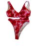 ASOS Floral Multi Color Two Piece Swimsuit Size M - photo 1